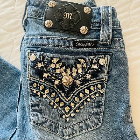 Girls Miss Me crop jeans, SZ 14 - Picture 2 of 6